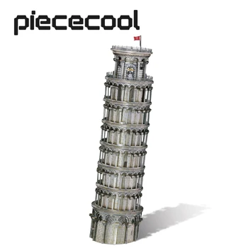 Piececool 3D Metal Puzzle-Turnul din Pisa Model Kit de Construcție Puzzle DIY Jucării pentru Adulți