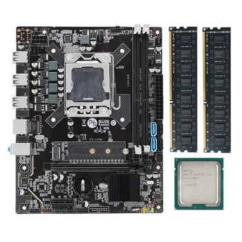 Placi de baza X79 Set Kit LGA 1356 Cu Xeon E5 2420 V2 CPU 8GB(2X4GB) DDR3 Ecc Reg Ram Nvme M. 2 Sdd Mico-Atx E5-V304