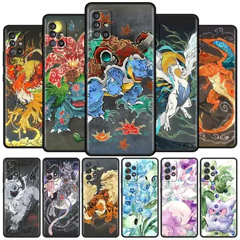 Pokemon picturi Murale Caz pentru Samsung Galaxy A52 A32 A12 A21s A22 5G 4G A33 A51 A70 A53 A72 A41 A50 A31 A13 A23 Fundas Acoperi