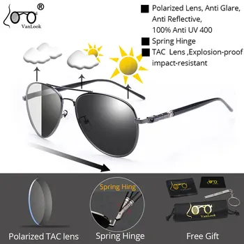 Polarizat Fotocromatică ochelari de Soare Cameleon TAC Lentile de Lumină Albastră de Blocare pentru Bărbați Ochelari pentru Calculator Ochelari de Gaming UV400