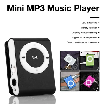 Portabil Mini Oglinda Clip MP3 Player Sport în aer liber Music Player USB Reîncărcabilă Media Walkman pentru Student Copii Cadouri