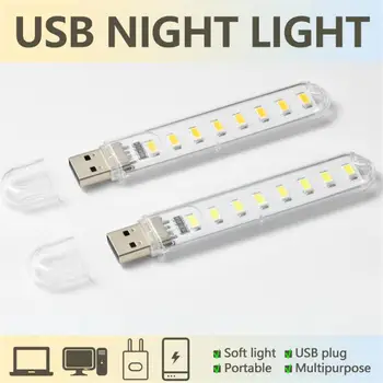 Portabil Mini USB LED Lumină Lampă de Carte DC5V Ultra Luminos de Carte de Lectură Lampă de Lumini Pentru Putere Banca PC Notebook Laptop