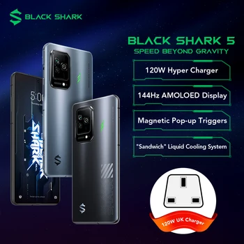 [Premiera] Black Shark 5 În Stoc Global Versiune 5G telefon Mobil 120W Încărcare Rapidă 144Hz Celular Magnetic Pop-up Declanseaza