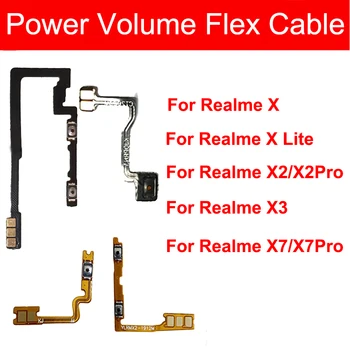 Putere Butonul de Volum Cablu Flex Pentru Oppo Realme X XLite X2 Pro X3 Super Zoom X7 Pro Comuta Pe OFF Volumul de Energie electrică din Partea ribbonului