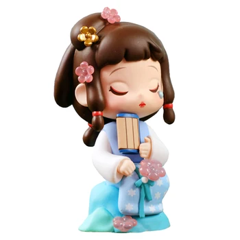 Qingfang Cindy Vis Red Mansion Seria Veche Vânt De Desene Animate Drăguț Jucărie Surpriză Orb Cutie Păpușă De Mână Ornament De Colectare