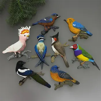 QIQIPP magnet de Frigider semi-dimensional de animale și păsări magnet de frigider rășină decorative magnet