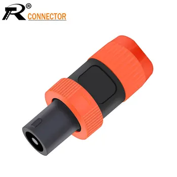 R 1 buc Conector Speakon 4Pin Conectați Cablul Difuzorului Conectori 4 Pol Powercon Plug de sex Masculin Conector Audio de portocale