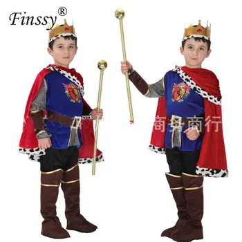 Regele Prințul Cosplay Costum pentru Baieti de Craciun Anul Nou Familia Rochie de Petrecere de Halloween Costum de Carnaval pentru Copii