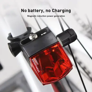 Rezistent La Apa Biciclete Coada Lumina Magnetic Putere De A Genera Lumina De Avertizare Biciclete Accesorii Echipamente