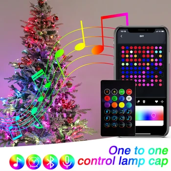 RGBIC Inteligent Bluetooth LED String Lumina USB Aplicație de Control Ghirlanda Pom de Crăciun Decorare Impermeabil Zână Lumina Petrecere de Ziua de nastere