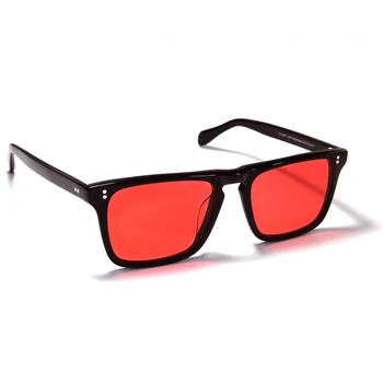 Robert Downey ochelari de Soare Roșu ochelari de Soare Lentile Iron Man ochelari de Soare Retro Pătrat ochelari de Soare pentru Barbati Vintage ochelari de Soare Polarizat