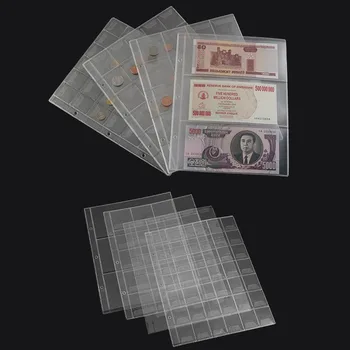 Serise Seturi din Plastic PVC Monedă Titularii Folderul Pagini Foi Pentru Depozitare Numerar Greu de Colectare de Bani Album Mini Ban Sac de Depozitare