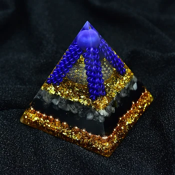 Sfera de cristal Cu Turmalina Energia Reiki de Vindecare Meditație Piramide Orgonice Include 4 cupru Puncte de Energie joasa Piramida
