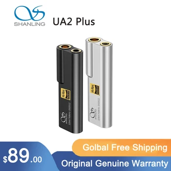 Shanling UA2 Plus ES9038Q2M Portabil DAC Amplificator pentru Căști PCM768kHz/32Bit DSD512 3.5 mm 4.4 mm Porturi Amplificatorul DAC