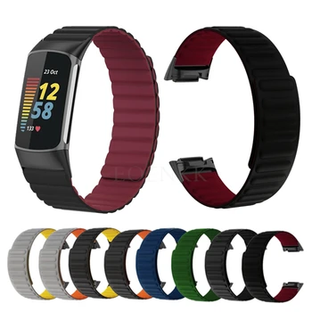Silicon Moale Curea Magnetica Pentru Fitbit Charge 5 Smartwatch Trupa Brățară Correa Pentru Fitbit Charge5 Sport Brățară Accesorii