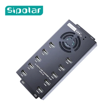 Sipolar 400-Multi 10 Port USB 2.0 hub cu încărcător 12v 10A alimentat adaptor pentru datele de încărcare usb și mineri