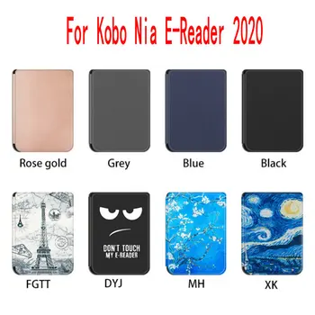 Slim Magnet Wake/Sleep Caz pentru Kobo Nia Ereader 2020 PU Ebook Smart Cover Ereader Piele Coajă Ma Auto Somn Funda Capa