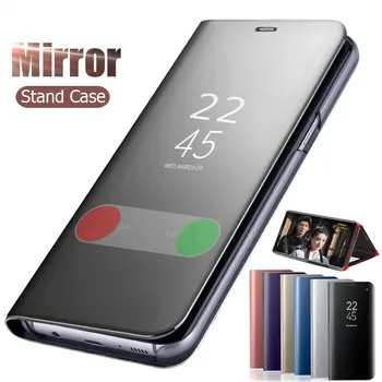 Smart Mirror Caz pentru Oneplus 8 Pro 7T 6 Flip Cover din Piele Caz de Telefon pentru Oneplus 8 Un Plus 6 7 Pro 7T Sta Capacul din Spate Funda