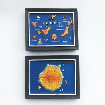 Spania Magneti de Frigider 3d Cadru Harta Insulele Canare, Gran Canaria Suveniruri Turistice Meserii Magnetic Frigider Autocolante