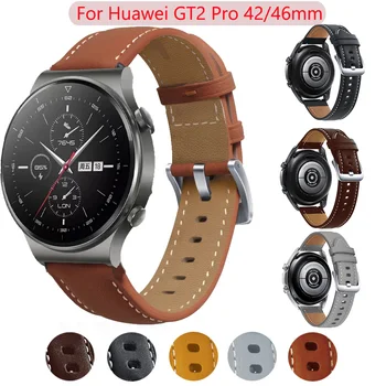 Sport din Piele 22 20mm Curea Curea Pentru ceas Huawei GT GT2 46mm smartwatch Înlocuire Bratara Huawei Honor Magic2 42 46mm