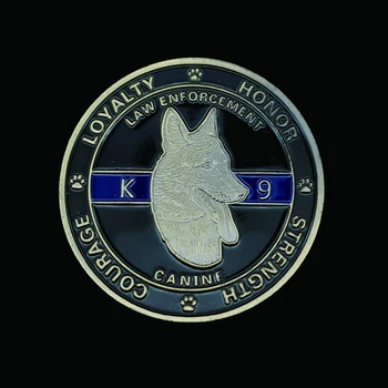 Statele Unite Ale Americii Câine K9 Loialitate Onoare Putere Curaj Comemorative, Monede De Colecție