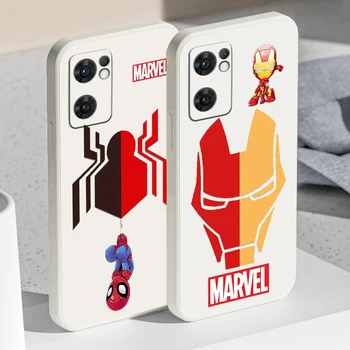 Supereroi Marvel Avengers Telefon Caz Pentru OPPO A73 A31 2020 Reno7 SE 6 5 4 2 Z Lite Pro Plus 5G 4G Funda Lichid Coarda Acoperi