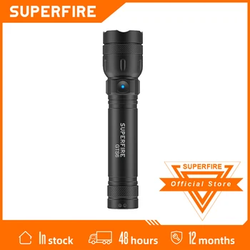 SUPERFIRE GTS6 7W Mini LED Lanterna EDC 5 Moduri USB-C Construit în baterie Reîncărcabilă 18650 Baterie Ultra Bright Lanterna Felinar Camping