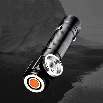 T6 LED Lanterna Far Evidenția rezistent la apa Lanterna USB Reîncărcabilă Lumina Lanterna Portabil în aer liber Camping Cort Pescuit Lampa