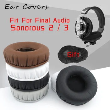 Tampoane pentru urechi Pentru Final Audio Sonor 2 3 Căști Tampoanele de Înlocuire Cască Ureche Pad din Piele PU Burete Spuma