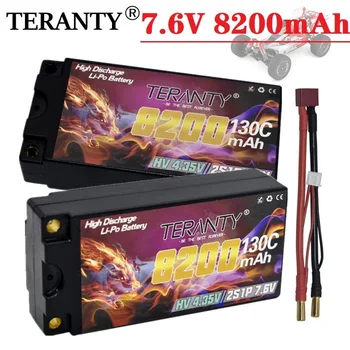 TERANTY 2S Shorty LiHV Baterie 7.6 V 8200mah 130C/260C Cu 5.0 mm Glonț I Bateria pentru 1/10 RC Cursa Auto Piese Auto