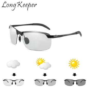Timp Keeper ochelari de Soare Fotocromatică Barbati Polarizati pentru Femei Ochelari de Soare de Conducere Cameleon Pătrat Aliaj de Ochelari de vedere Ochelari de UV400 Noi
