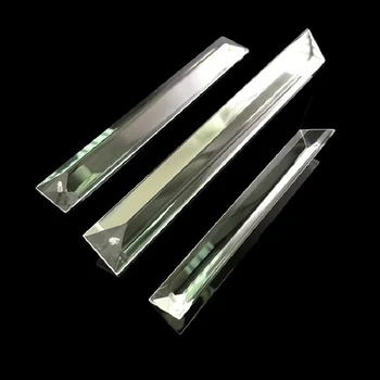 Toate Dimensiunile Tunderea Triunghi Prismă De Cristal Clar În 1 Gaură/2 Gauri Candelabre Din Sticlă Pandantive Piese De Sticlă De Lampă Picătură Pandantive
