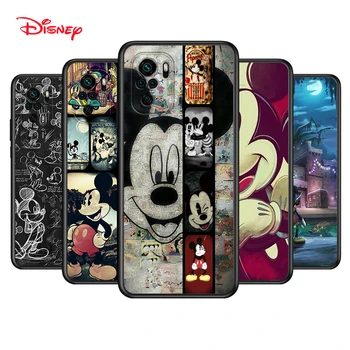 TPU Silicon Acoperă Disney Mickey Mouse-ul Pentru Xiaomi Redmi Nota 11 11T 10T 10 10 9 9 9 T 8T 8 7 6 Pro Negru Telefon Caz Coque Capa