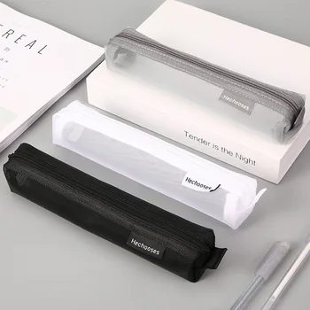 Transparent Mini Creion Sac Portabil Copil Student La Examen Pen Husă De Depozitare Geanta Office Școală Kawaii Furnizare Papetărie Drăguț Coreeană