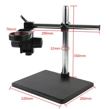 Trinocular Microscop Binocular Microscop Stereo Multi-Unghi Reglabil Suport Boom Masa de Lucru 76mm Titularul 32mm Braț