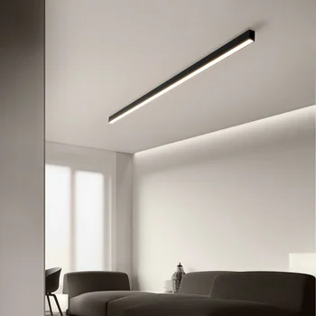Un Design Minimalist Modern, Mai Liniar LED Lumini Plafon Masă Living Dormitor Culoar de Reglaj Lampa Montate pe Suprafață