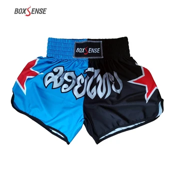 Unisex de Box, Pantaloni de Imprimare MMA Pantaloni Kickboxing Lupta Lupta Scurtă de Box Muay Thai Shorts Îmbrăcăminte Sanda Ieftine Mma pantaloni Scurți