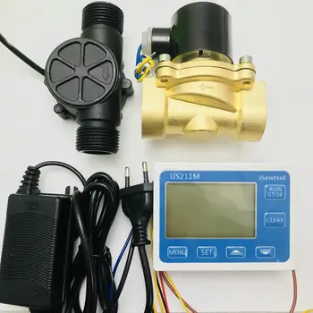 US211M cu Releu integrat de Dozare Controler de 1 inch Set cu USN-HS10TB senzor si electrovalva