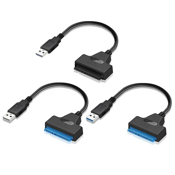 USB 3.0 Sa-TA Adaptor SA-AT III, USB 3.0 Cablu Convertor Extern Hard Disk USB La Serial SA-TA 22 Pin Pentru 2.5 HDD-SSD-Drive