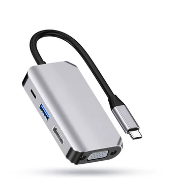 USB 3.0 Type-C Pentru Adaptor HDMI 4K VGA Thunderbolt C Hub USB cu Hub 3.0 PD Încărcare pentru MacBook Pro Air Telefon USB C Splitter