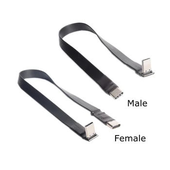 USB 3.1 tip C tip C, tv cu Cablu prelungitor de 10Gbps Ori 90 de Grade C USB de sex Masculin de sex Feminin FPC FPV Fotografie Aeriană Cablu