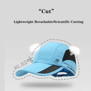 Uscare rapidă Bărbați de Funcționare Subțire Respirabil ochiurilor de Plasă de Baseball Capac de Vară în aer liber Doamnelor Sport de protecție Solară Parasolar Golf Hat sg13
