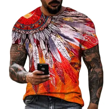 Vara Moda Strazii Tricouri Barbati Personalizate 3D T-Shirt, O-Neck Supradimensionate Mâneci Scurte Punk Casual, Jachete Îmbrăcăminte pentru Bărbați Tricou