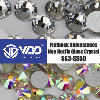 VDD SS3-SS50 partea de Sus de Sticlă de Înaltă Calitate Strasuri Super Bright Crystal Non Hot-fix Flatback Lipici Pe 3D Pietre Pentru Unghii DIY