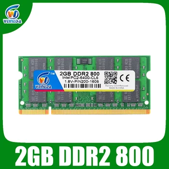 VEINEDA Sodimm DDR2 2GB 800 notebook ddr2 2GB 667 pentru Intel amd placa de baza Suport ram ddr2 Laptop 2gb pc533