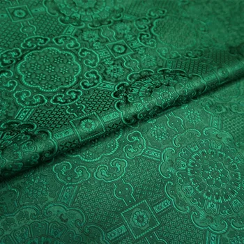 Verde damasc de mătase, satin, brocart, jacquard tesatura costum tapițerie mobilier cortina materiale de îmbrăcăminte