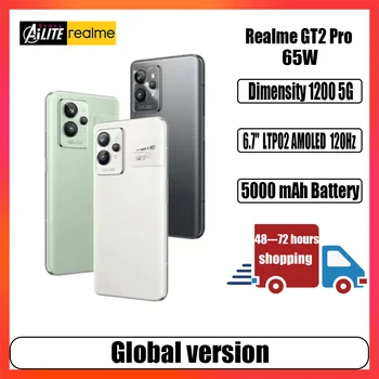 Versiune globală Realme GT2 Pro smartphone Snapdragon 8 Gen 1 6.7 inch LTPO2 AMOLED 120Hz 50MP Camera 5000mAh 65W Încărcare Rapidă NFC