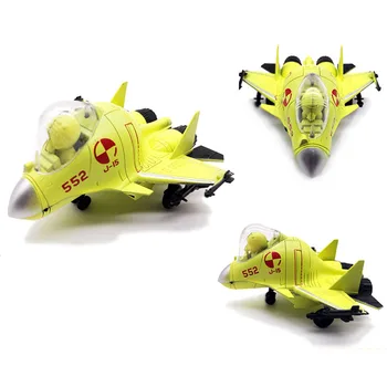 Versiune Q 4D Luptător J15 Plastic Asambla Avion Model de Jucărie Pentru Copii