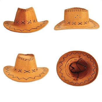 Vest Pălărie Bărbați Fedora Pălărie Jazz Femei Adulte Petrecere Cowboy Pălării de Fetru Părinte-copil Pălărie de Soare