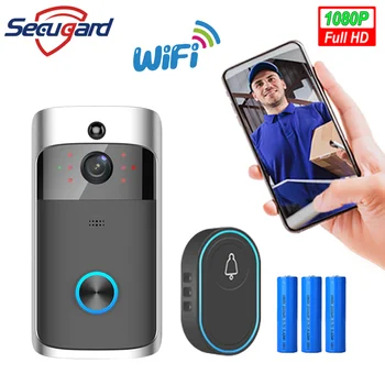 Wifi Usa Smart Home Video Sonerii Camera Wireless de Apel Intercom Pentru Apartamente Usa clopot Inel de Telefon de Alarmă de Securitate